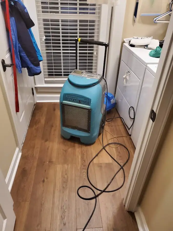 Commercial dehumidifier deployed for Flood Damage Cleanup in Headland